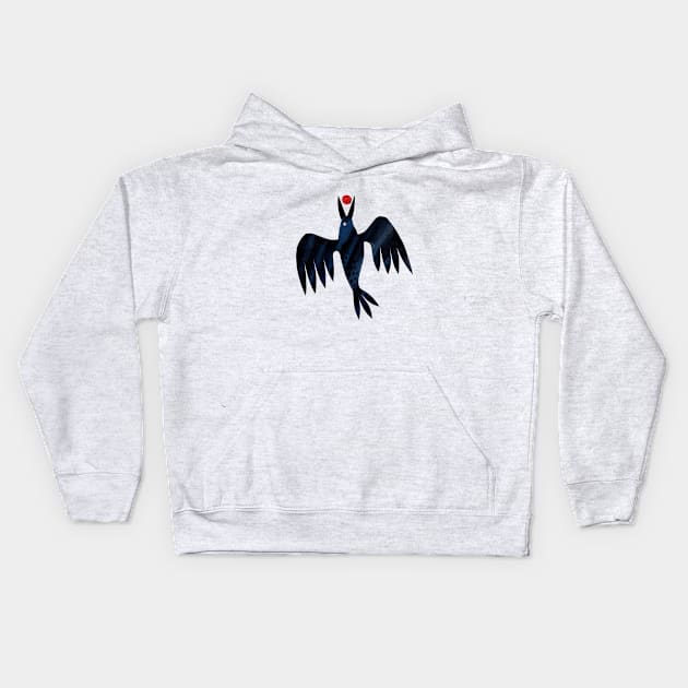 Black Bird's Prize Kids Hoodie by JCPhillipps